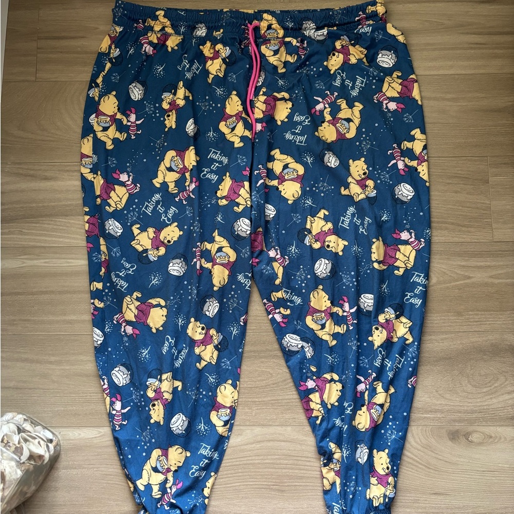 Disney Blue Pajama Bottoms with Winnie the Pooh